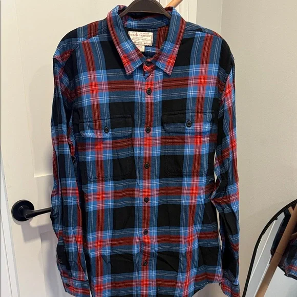 Filson Men's Casual Plaid Shirt - Blue, Red, Black - Picture 1 of 2
